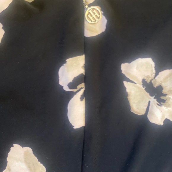 Tommy Hilfiger Black and Floral-Print A-Line Dress - Picture 13 of 14